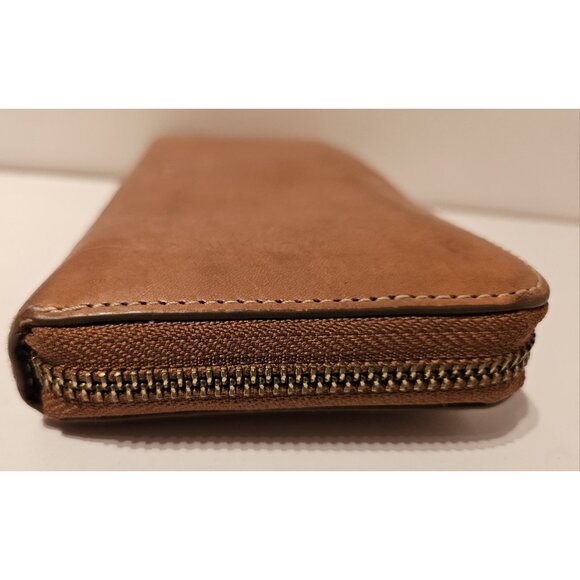 Fossil Cowhide Leather Sydney Zip Around Clutch Wallet 8x4 - Picture 3 of 16